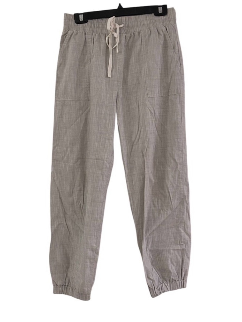 Loft Joggers Size Small Gray cotton Blend Drawstring High Rise